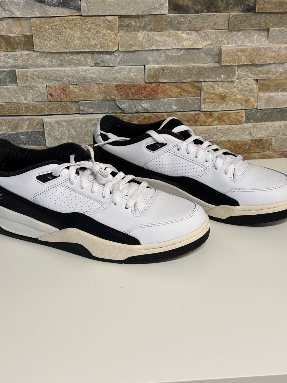Nike Air Jordan Flight Court White Black Sail Men's 12 HF3255-112 NIB - Picture 15 of 16